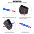 Glarks 100pcs 16-14 Gauge Butt Electrical Insulated Quick Splice Crimp Terminals Connectors