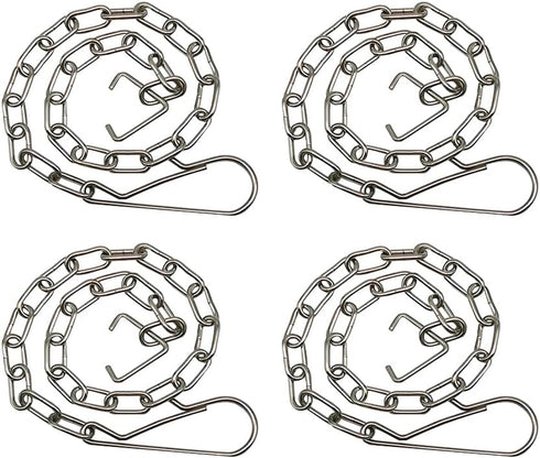 4 Pack Toilet Handle Chain, Stainless Steel Flapper Lift Chain Replacement Kit, Adjustable Length for Most Toilet