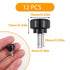 12 Pcs M4 x 10mm Threaded Knurled Thumbscrew, Monitor Screws Vesa Mount Screws Carbon Steel Clamping Knobs Grip Thumb Screw Mounting Thumb Screw