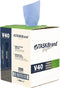 TaskBrand N-V040CGB Blue V40 Value Series Center Pull Wiper Sheets, All-Purpose Disposable Cleaning