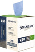 TaskBrand N-V040CGB Blue V40 Value Series Center Pull Wiper Sheets, All-Purpose Disposable Cleaning