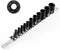 11PCS Female Torx Socket Set with Rail, E-Torx Socket Set for 1/4" and 3/8" Drive, E4 - E20