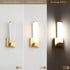 12" Inch 12W 4000K 110V Gold Wall Lights for Bedroom Modern Indoor LED Hallway Sconces Corner Light Height Bedside