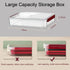 Clear File Storage Box with Lids, A4 Storage Box for 8"x11" Paper, Stackable Magazine File A4 Paper Project Case Bins,