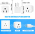 New Zealand Power Adapter, USA to Australia Plug Adapter, 2Pack Travel Adapter for Argentina, China, Type I