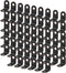 uxcell 60pcs Angle Bracket Metal 12x12mm Black Corner Brace Fastener L Shaped