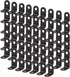 uxcell 60pcs Angle Bracket Metal 12x12mm Black Corner Brace Fastener L Shaped