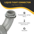 Conduit Connectors, 1-1/4 Inch Liquid Tight Connector NPT Non-Metallic for PVC Electrical Flexible Conduit Fittings, 90