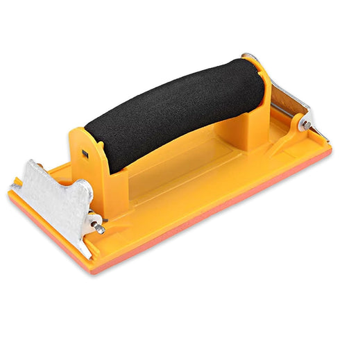 Hand Sander, Sandpaper Holder with Sponge Handle, 7 x 3.5 inch Manual Sanding Block for Polishing