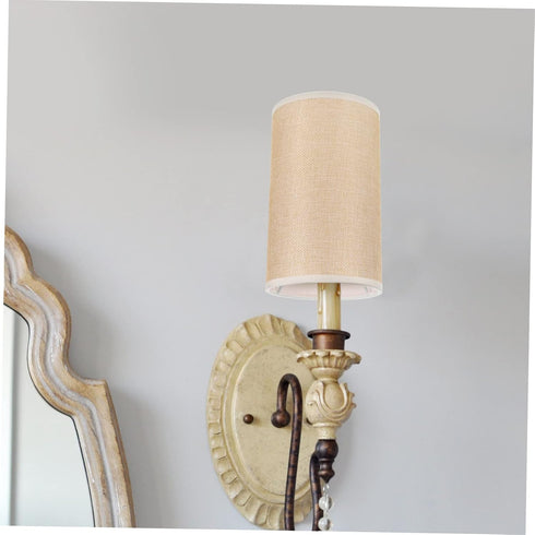 DOITOOL Chic Small Drum Lampshade Cover for Nightstand Lighting