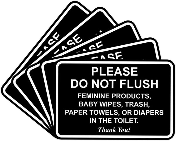 All Quality Classic Framed Please Do Not Flush Thank You Bathroom Etiquette Sign -
