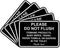 All Quality Classic Framed Please Do Not Flush Thank You Bathroom Etiquette Sign -