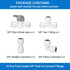 3/8" O.D. Quick Connect Fittings, Food Grade Push to Connect Fittings for RO Systems (16 Pcs)