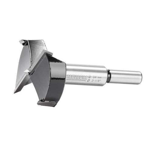 2-1/8" (54mm) Forstner Drill Bit for Precise Woodworking, Durable YG8 Carbide, 2.0mm Thickness, Ideal for Hard Wood,