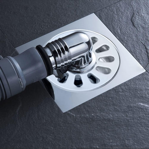 Floor Drain Cover for Washing Machine, Garage Shower Drain Cover with Pipe Connector for Kitchen and Bathroom