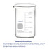 Glass Beaker, 1 Pack Borosilicate Graduated Low Form Griffin Beaker with Pouring Spout, 1000 ml, Lab Use