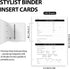 v2croft 100 Pack (5.5" 8.5") Stylist Binder Insert Cards, Keep Your Client Profile Book Organized