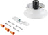 Aspen Creative 22102-03-1, Flush Mount Ceiling Fixture Shade Holder Kit in Matte White Finish
