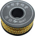10 Rolls of 0-9 Number Tube, Yellow Flexible PVC Concave Cable Wire Markers Label Tag (6mm2)