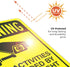 10x7 Inches, 55 Warning All Activities Recorded by Night Vision Cameras Sign, mil Thick HDPS (high Density