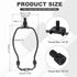 6 Inch 1" 1 Set PATIKIL Lamp Harp Kit with Tall Iron Finial, Heavy Duty Bracket with Standard Saddle & Finial