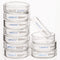 10pk Glass Petri Dishes, 60x15 mm, Autoclavable Borosilicate Glass Cell Culture Dishes with Clear Lid