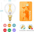 E12 Bulb, 2W(25-Watt 3000K, G15/G50 Dimmable Bulbs 3-Pack Globe Equivalent), Soft White LED Light for Pendant