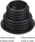 MECCANIXITY Drain Pipe Seal Hose Silicone Plug, Black Sewer Sealing Ring Connector for Kitchen Bathroom