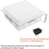 LeMotech ABS Plastic Dustproof Waterproof IP65 Junction Box Universal Electrical Project Enclosure White 7.9 x 7.9 x