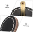 2pcs DOITOOL Round Cabinet Drawer Knobs Single Leather Pull Handles for Wardrobe Shoe Cabinet and Bedside Table Easy