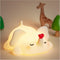 Cute Love Elephant Night Light For Kids, LED Squishy Nursery Lamp Warm