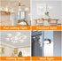 Frandilo 4inch 6000K, 18W Dimmable 120V 1800LM 1) Ceiling Fan LED Light Replacement LED Retrofit Kit Ceiling Fan Light