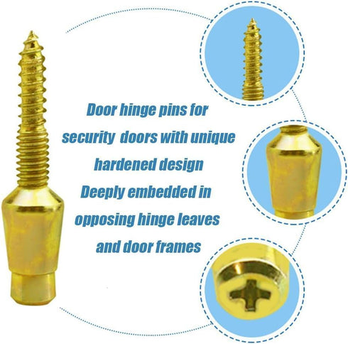 Wvapzwr 10 Pieces Door Hinges Security Pins Door Hinges Securit Screwsy, Door Hinge
