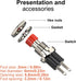 Momentary Push Button Switch, 1A 250VAC SPST Mini Pushbutton Switches, Normally Open (NO) Red Cap - 20pcs