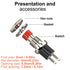 Momentary Push Button Switch, 10pcs Mini SPST Pushbutton Switches with Red Cap, 1A 250VAC Wire Normally Open(NO)