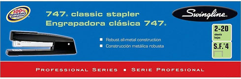 Swingline Stapler, 30 Sheet Capacity, 747 Classic, Jam Free, Metal, Sky Blue (74708)