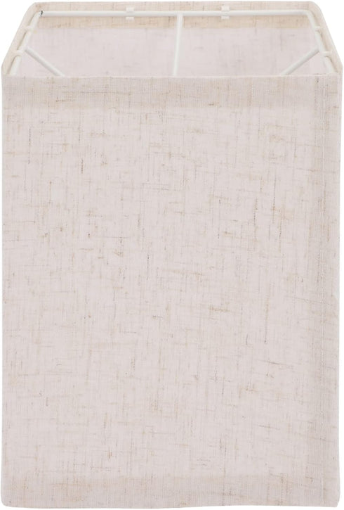 CALLARON Detachable Square Lamp Shade 7.87X5.51X5.51 Inch Fabric Cover for Table and