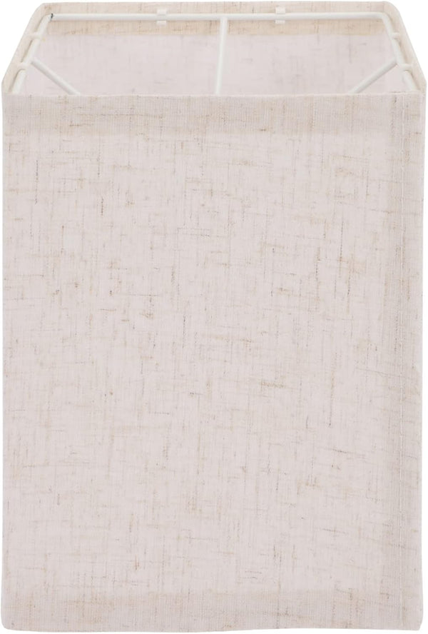 CALLARON Detachable Square Lamp Shade 7.87X5.51X5.51 Inch Fabric Cover for Table and