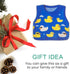 biunilei 11 11 inch. Cute Duck Sweater Mouse pad, Wireless Mouse Desktop Accessory, Non Slip Rubber Base Travel Mouse