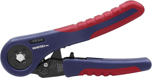 Yangoutool Ferrule Crimping Tool YG6-6, Hexagonal Design, AWG28-10, Compact Wire Ferrule Crimper for Insulated