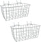 G.CORE 2 Pack Pegboard Baskets, Metal Shelves Hooks for 1/8" 1/4" Peg Boards, Organize Tools Workbench Accessories,