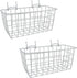 G.CORE 2 Pack Pegboard Baskets, Metal Shelves Hooks for 1/8" 1/4" Peg Boards, Organize Tools Workbench Accessories,