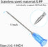 Exlavges 100 Pack 3ml/cc 23Ga 1 Inch Packed Disposable Lab Syringes with Needle Luer Lock, Individually Sealed