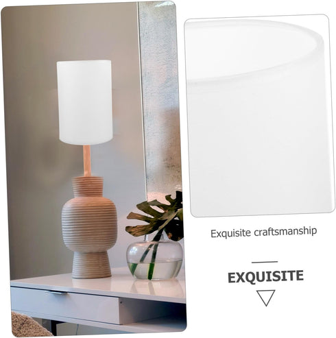 E27 12-Inch iplusmile Round Fabric Lamp Shade for Living Room and Bedroom Base Compatible Floor Lamp Decorative Design