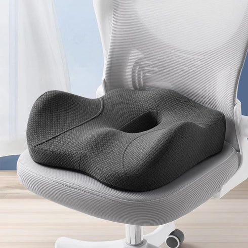 Generic Lumbar Support Pillow, Ergonomic Design Orthopedic Backrest for Back Pain Relief Memory Foam Back Support