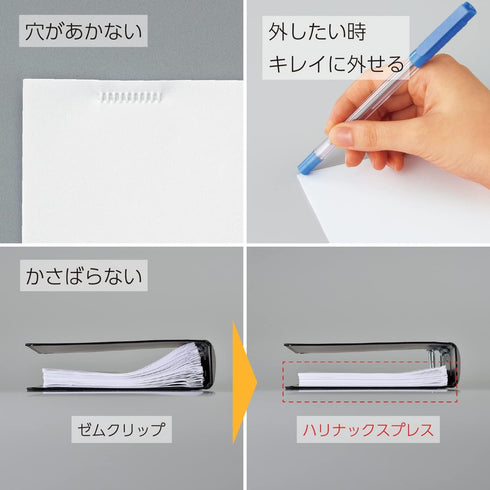 Kokuyo Harinacs Stapleless Stapler, Red Pink, Desktop & Handheld, Up to 5 Sheets, Japan Import (SLN-MPH105P)