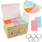 Koogel 1080 Pcs Colored Index Cards, 6 Kinds of Blank Notecards for School Learning and Recipes