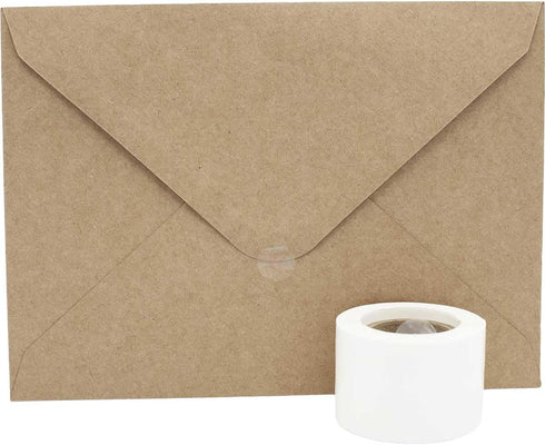Ultra Clear Retail Wafer Seals for Mailing Packaging, 0.5 Inch Round Circle Dots, 1,000 Adhesive Stickers