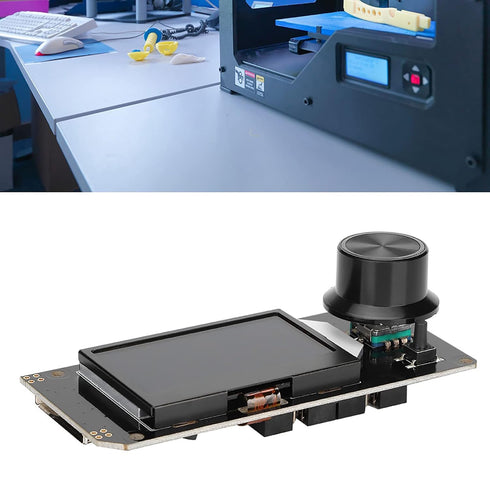 lvifloae Mini12864 3D 3 MKS LCD Display for Printers RGB Screen with Front SD Slot and Encoder, Compact DIY Control