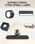 4PC 360 (1.2inch) Magnetic Rotation Base Ball for LED Wall Mounted Lights,Universal Replacement Swivel Base for LED